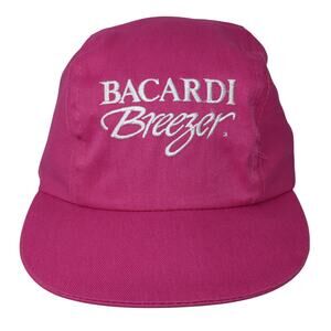 Bacardi Breezer Baseball Cap Pink One Size Embroidered Triangle Headwear